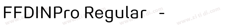 FFDINPro Regular 语言字体转换